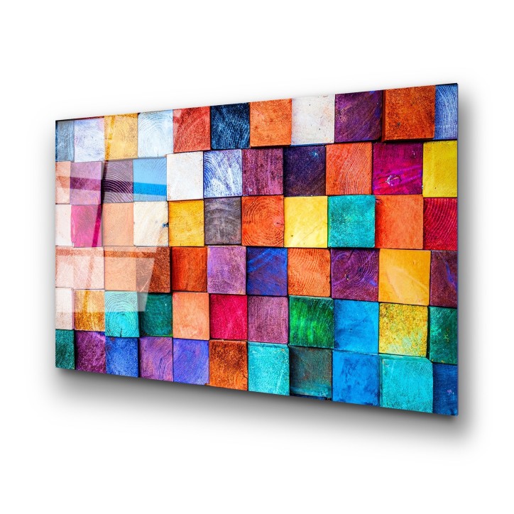 Pintura vidrio templado UV-226 multicolor 70x100 cm