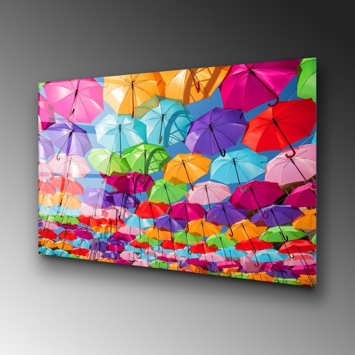 Pintura vidrio templado UV-227 multicolor 70x100 cm