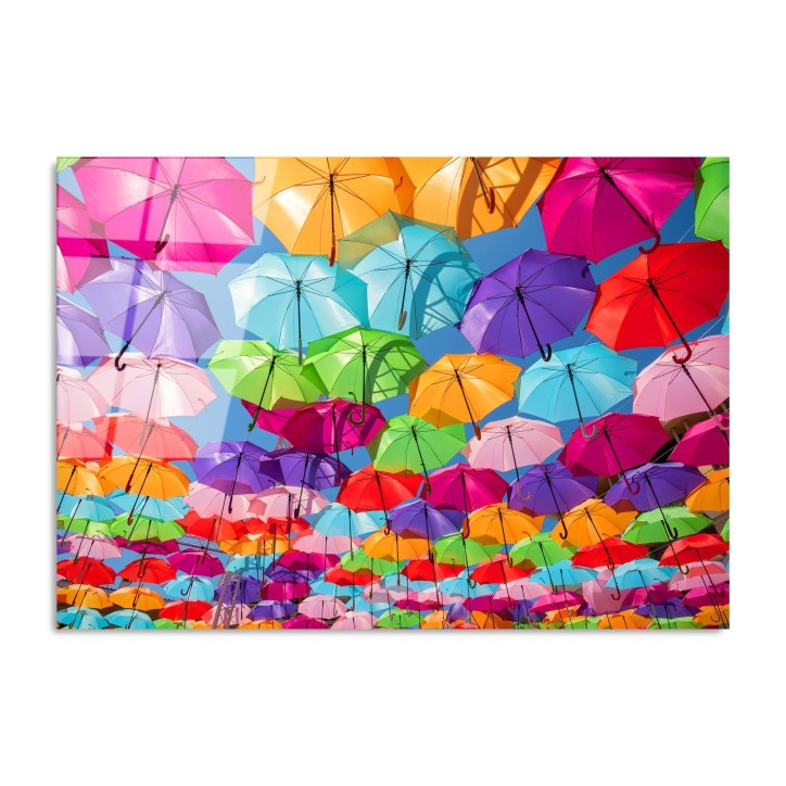 Pintura vidrio templado UV-227 multicolor 70x100 cm