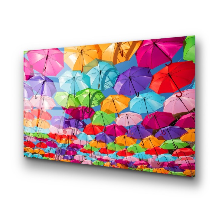 Pintura vidrio templado UV-227 multicolor 70x100 cm