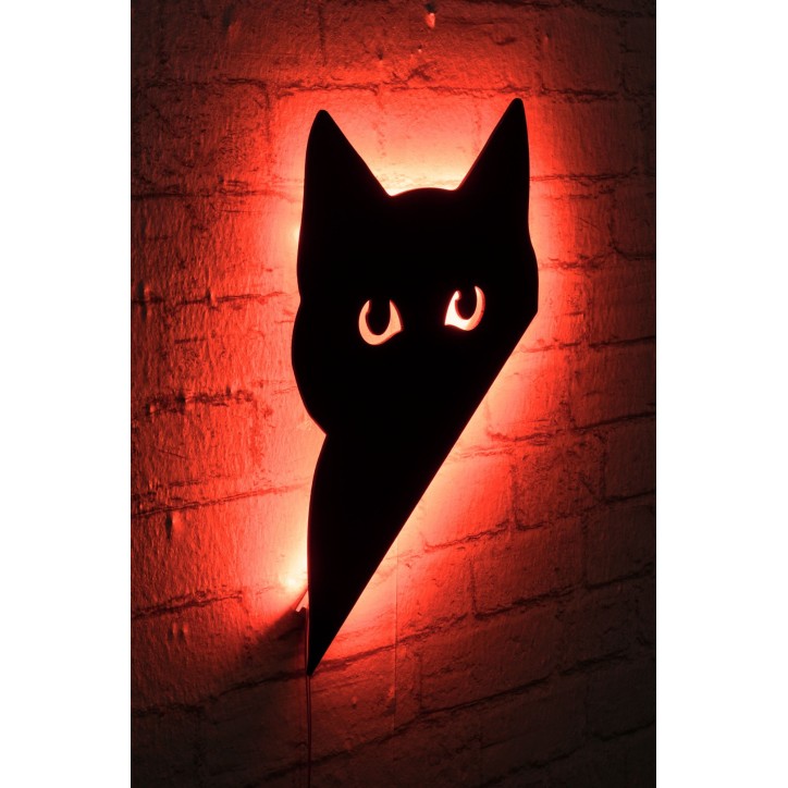 Iluminación LED decorativa Cat 2 rojo 23x36 cm