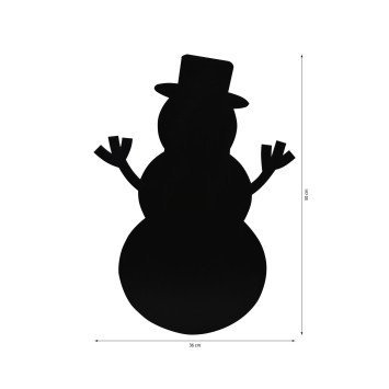 Iluminación LED decorativa Snowman 2 azul 25x35 cm