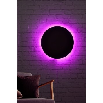 Iluminación LED decorativa Circle rosa diámetro 45 cm