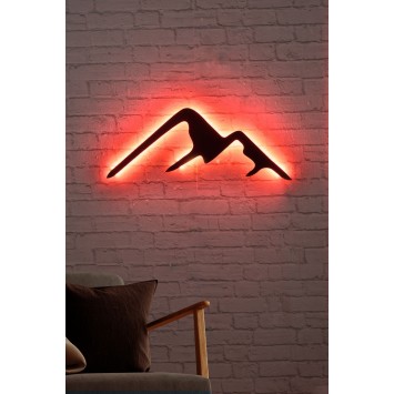 Iluminación LED decorativa Mountain rojo 70x25 cm