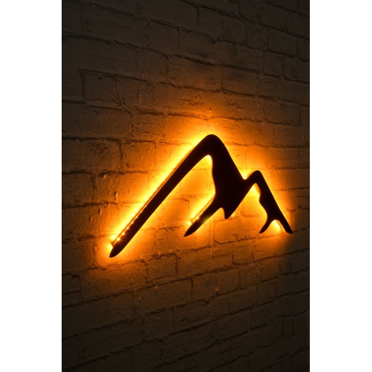 Iluminación LED decorativa Mountain amarillo 70x25 cm