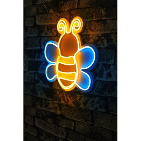 Iluminación LED decorativa de plástico Maya The Bee azul amarillo