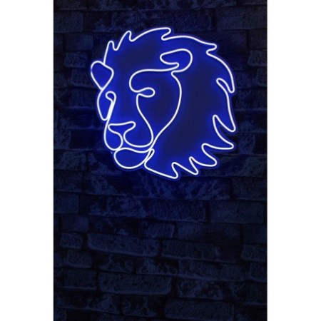 Iluminación LED decorativa de plástico Lion azul