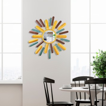 Espejo decorativo Mirror Sun 2 multicolor 75x75x4 cm