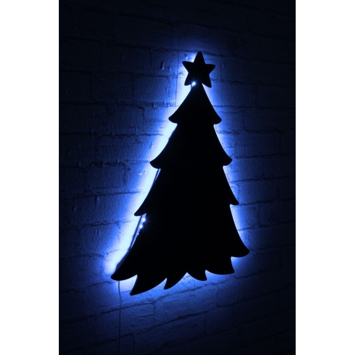 Iluminación LED decorativa Christmas Pine 2 azul 20x27 cm