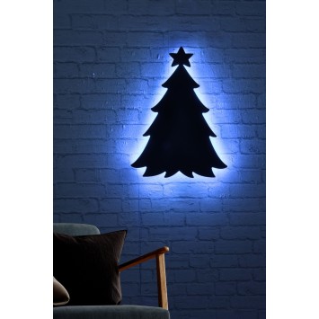 Iluminación LED decorativa Christmas Pine 2 azul 20x27 cm