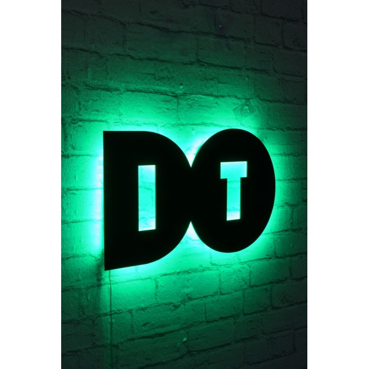 Iluminación LED decorativa Do It verde 50x27 cm