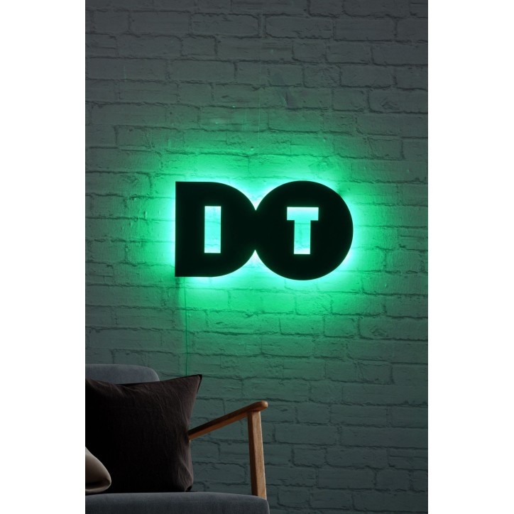 Iluminación LED decorativa Do It verde 50x27 cm