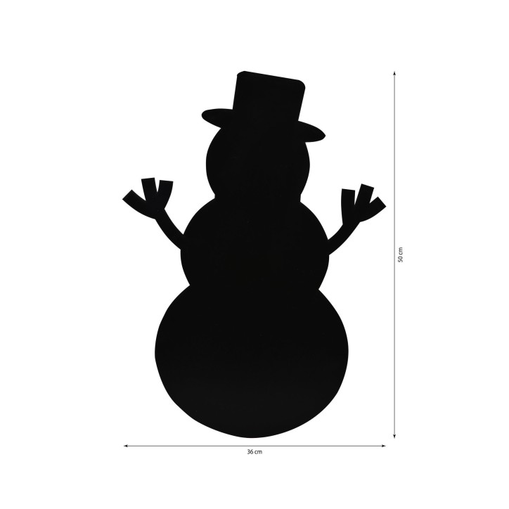 Iluminación LED decorativa Snowman 2 rojo 25x35 cm