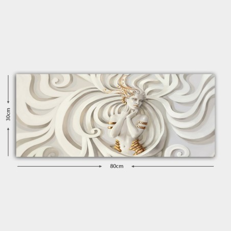 Pintura decorativa lienzo YTY160831052_3080 multicolor 30x80 cm