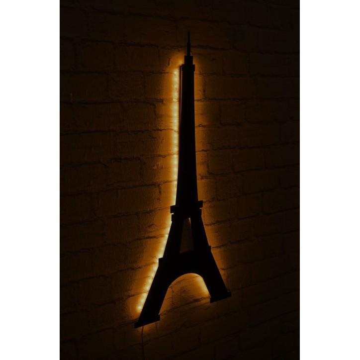 Iluminación LED decorativa Eiffel Tower amarillo 32x69 cm