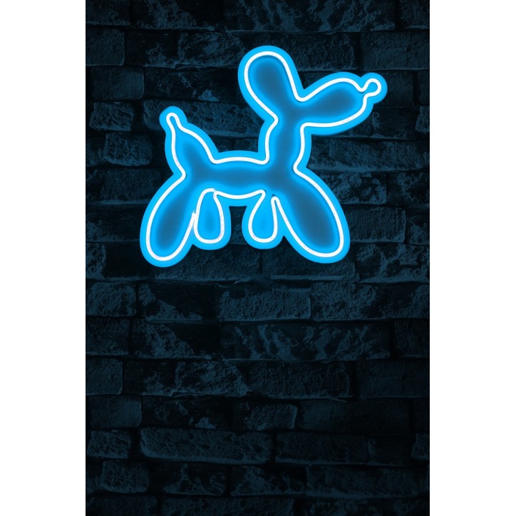 Iluminación LED decorativa de plástico Balloon Dog azul