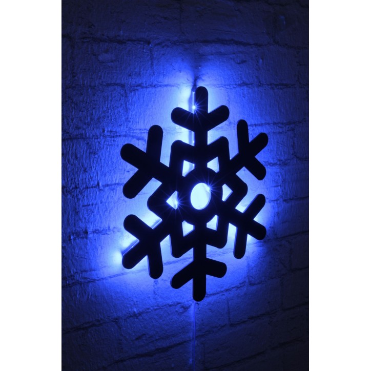 Iluminación LED decorativa Snowflake 2 azul 28x32 cm