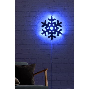 Iluminación LED decorativa Snowflake 2 azul 28x32 cm