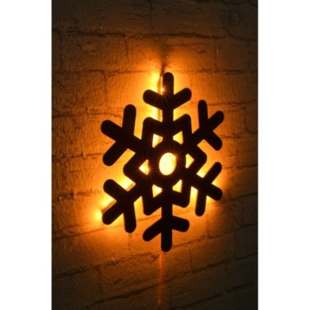 Iluminación LED decorativa Snowflake 2 amarillo 28x32 cm