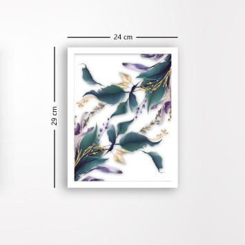 Pintura decorativa enmarcada MDF BC14815624824 multicolor 24x29 cm