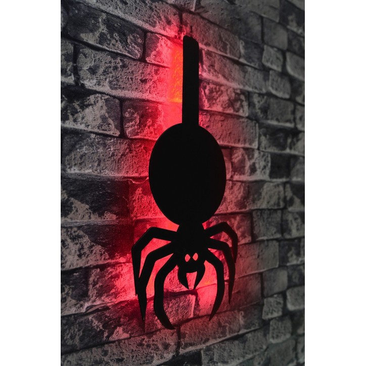 Iluminación LED decorativa Spider rojo 47x23 cm