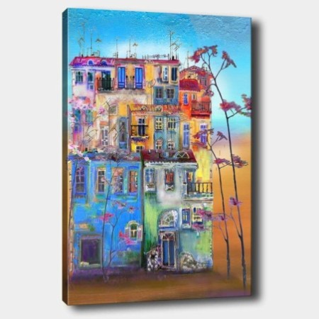 Pintura decorativa lienzo 363409469_70100 multicolor 70x100 cm