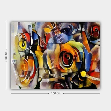 Pintura decorativa lienzo 593985515_70100 multicolor 70x100 cm