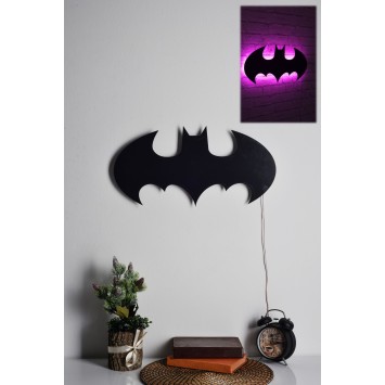 Iluminación LED decorativa Batman rosa 50x25 cm