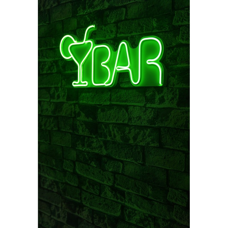 Iluminación LED decorativa de plástico Bar verde