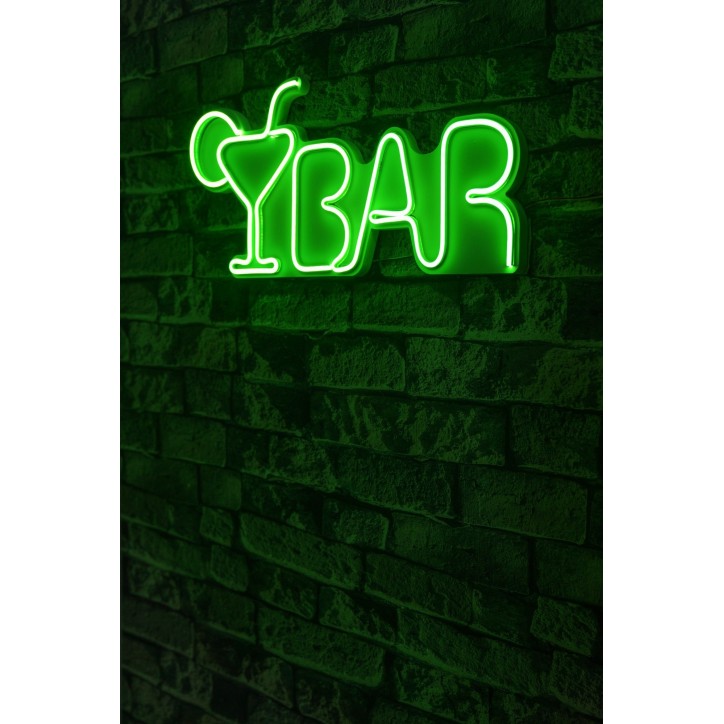 Iluminación LED decorativa de plástico Bar verde