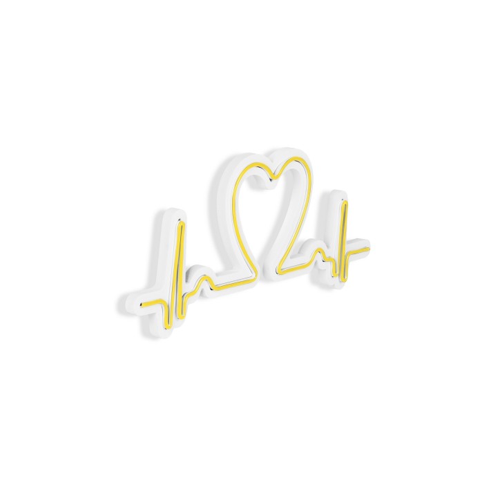 Iluminación LED decorativa de plástico Love Rhythm amarillo 51x21x2 cm