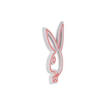 Iluminación LED decorativa de plástico Playboy rosa 26x42x2 cm