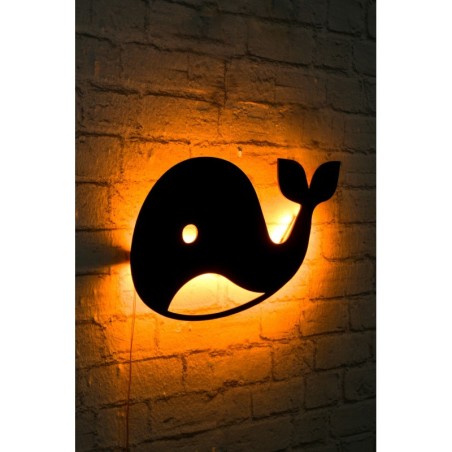 Iluminación LED decorativa Baby Whale amarillo 45 cmx25 cm