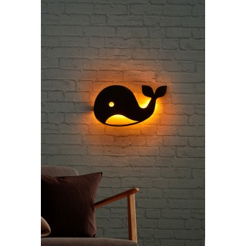 Iluminación LED decorativa Baby Whale amarillo 45 cmx25 cm