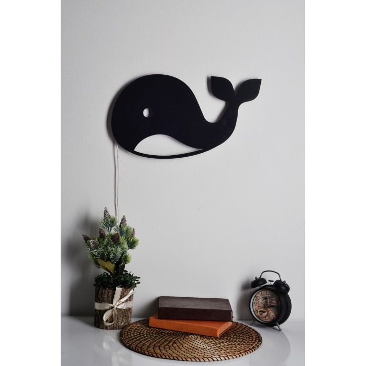 Iluminación LED decorativa Baby Whale amarillo 45 cmx25 cm