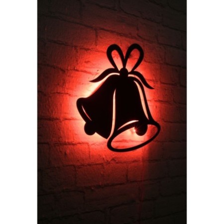 Iluminación LED decorativa Bells 2 rojo 28x30 cm
