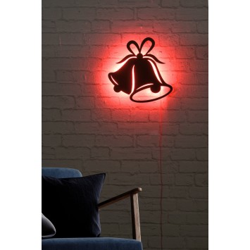 Iluminación LED decorativa Bells 2 rojo 28x30 cm