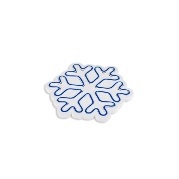 Iluminación LED decorativa de plástico Snowflake azul 30x26x2 cm