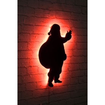 Iluminación LED decorativa Santa Claus 2 rojo 32x52 cm