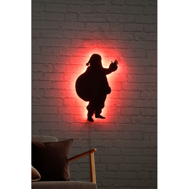 Iluminación LED decorativa Santa Claus 2 rojo 32x52 cm