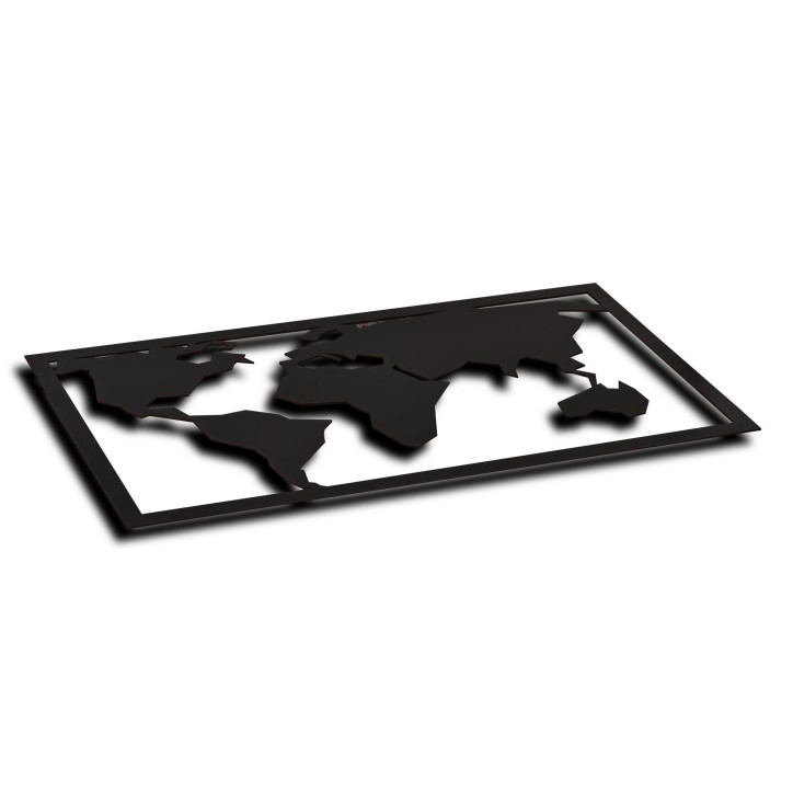 Iluminación LED decorativa World Map 2 rojo 71x40 cm