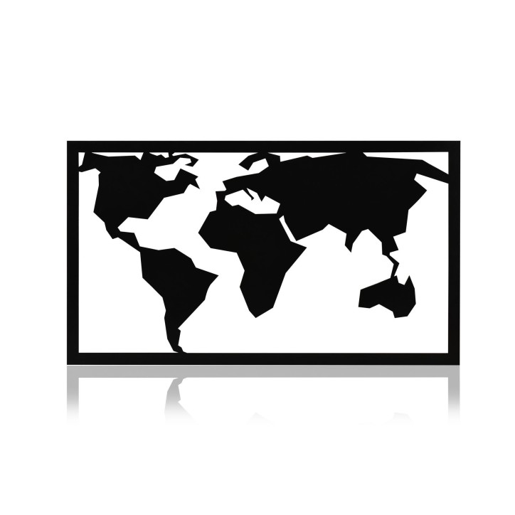 Iluminación LED decorativa World Map 2 rojo 71x40 cm