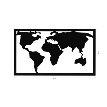 Iluminación LED decorativa World Map 2 rojo 71x40 cm