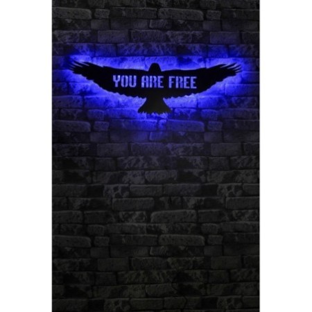 Iluminación LED decorativa Eagle azul 24x80 cm