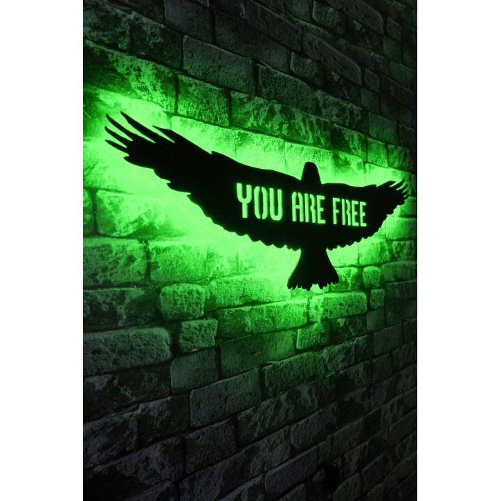 Iluminación LED decorativa Eagle verde 24x80 cm