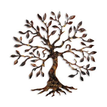 Decoración pared de metal Tree -3 multicolor 60x60 cm