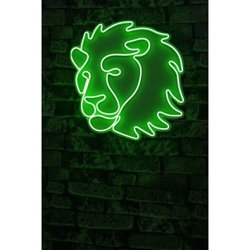 Iluminación LED decorativa de plástico Lion verde