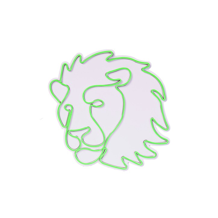 Iluminación LED decorativa de plástico Lion verde