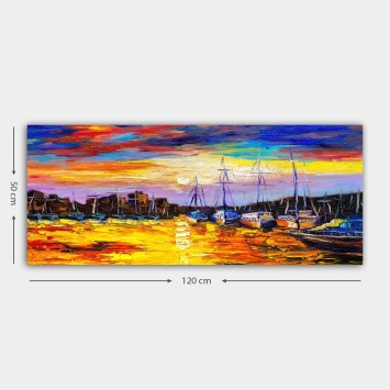 Pintura decorativa lienzo YTY244449_50120 multicolor 50x120