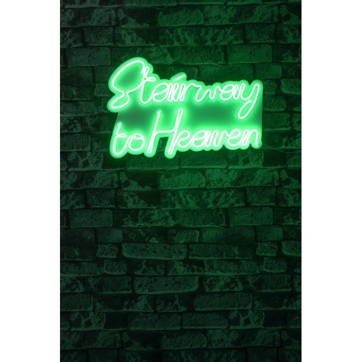 Iluminación LED decorativa de plástico Stairway to Heaven verde 31x51x2 cm